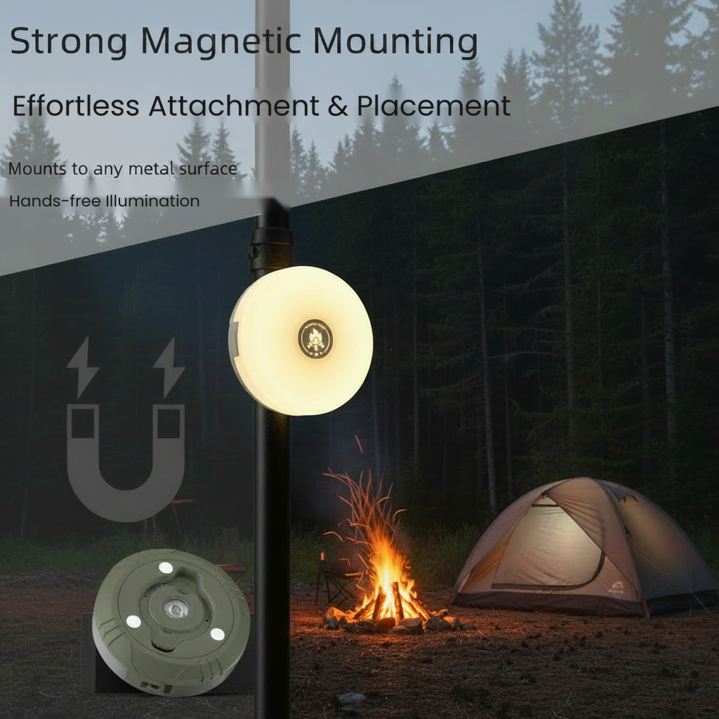 Camping String Light, 4 in 1 Outdoor String Light with 8 Lighting Modes(32Ft), for hiking, camping, and home decor